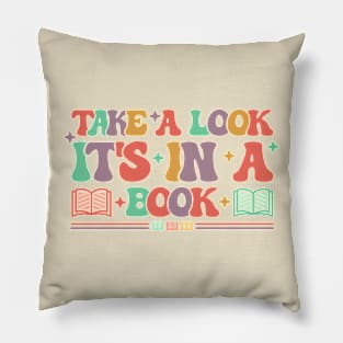 Take a look it's in a book Pillow