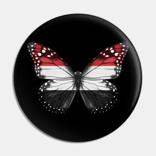 Yemeni Flag  Butterfly - Gift for Yemeni From Yemen Pin