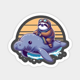 Manatee Sloth Magnet