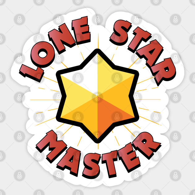 Lone Star Master Brawl Stars Sticker Teepublic - brawl stars konely star