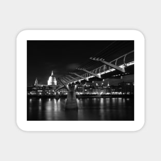 Millennium Bridge and St Paul`s Cathedral, London Magnet