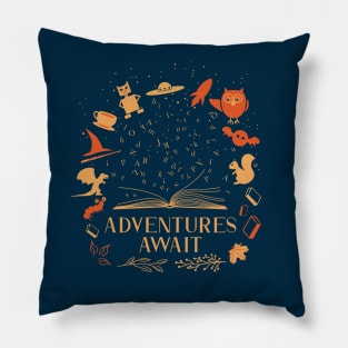 Adventures Await Pillow