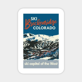 Breckenridge Vintage Ski Poster Magnet