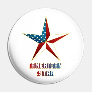 American Star Pin