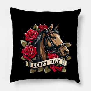 Celebrating 150 Years Ky Derby Day Men Women Pillow