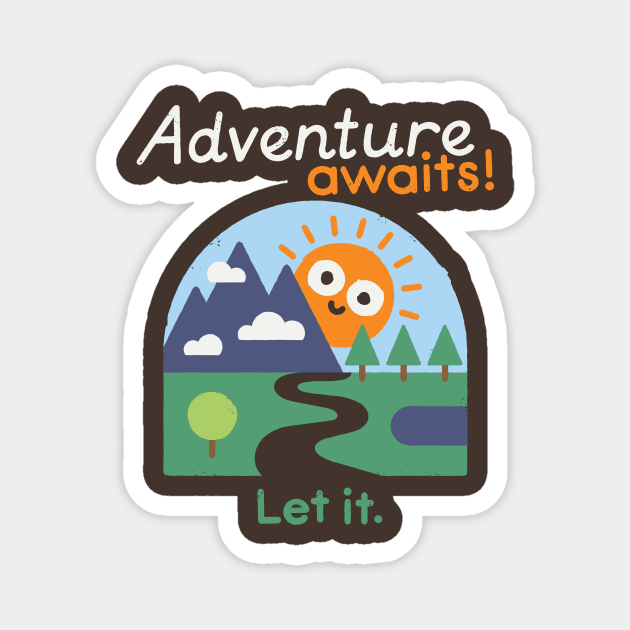 The Road Not Taken Magnet by David Olenick