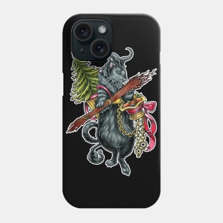 Krampus Ferret - With White Outline Phone Case