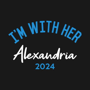 I'm With Her Alexandria Ocasio-Cortez 2024 T-Shirt