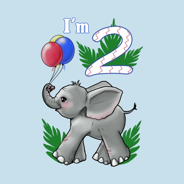 Elephant birthday shirt by JJ Dreaming