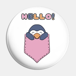 Cute Penguin in the Pocket Pin