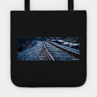 Railroad Tracks in Early Spring Tote