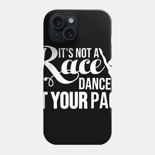 Black Ballerina Run Your Race Phone Case by Melanificent1