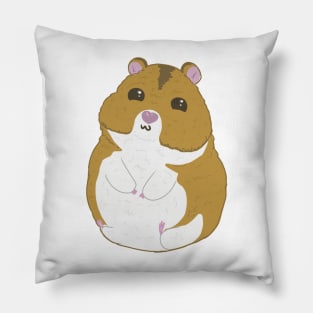 Cute Hamster Drawn Badly Pillow