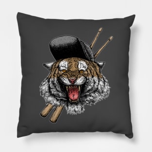 Tiger Drummer Pillow