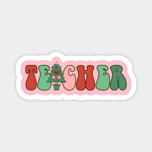 Teacher Christmas, Cute Christmas Teacher Magnet