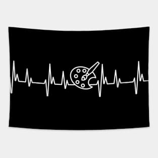 Painter heartbeat Tapestry