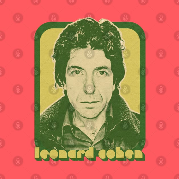 Leonard Cohen / Retro Style Fan Aesthetic Design by DankFutura