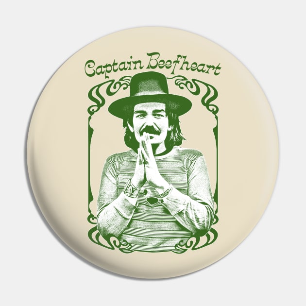 Captain Beefheart - - Original Fan Art Pin by DankFutura