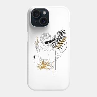 Hermes (Mercurius). Creative Illustration In Geometric And Line Art Style Phone Case