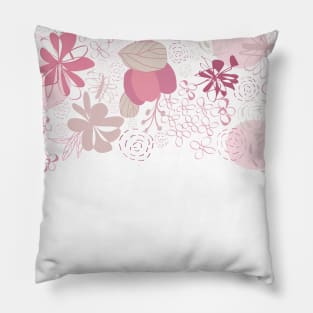 Abstract pink flower baby girl illustration Pillow