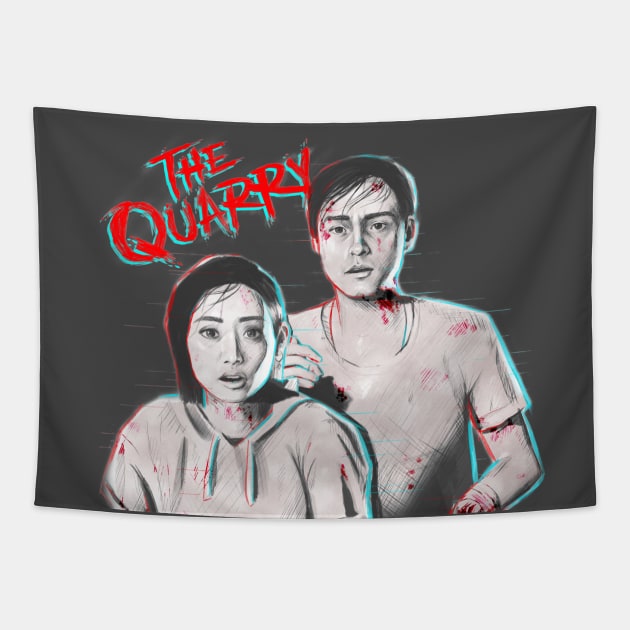 The Quarry - Kaitlyn and Dylan Tapestry by brainbag