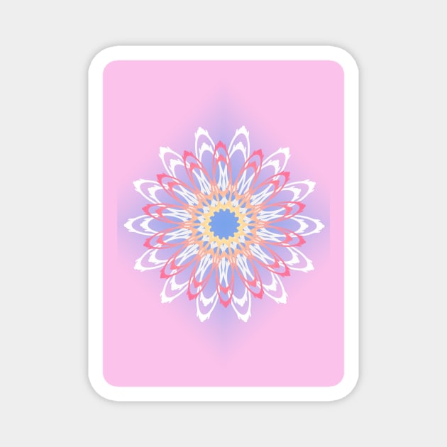 Flowery Pink Magnet by Shop Ovov