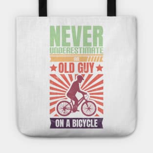 Bycicle Cyclist Grandpa Tote