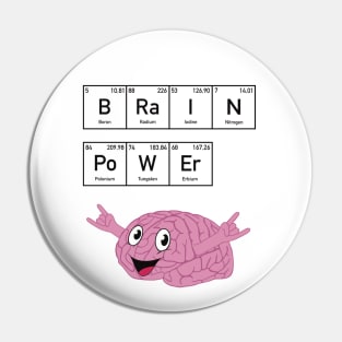 Elementary message: Brain Power Pin