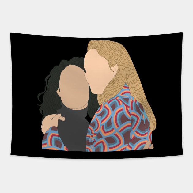 Eve and Villanelle Tapestry by cinefille