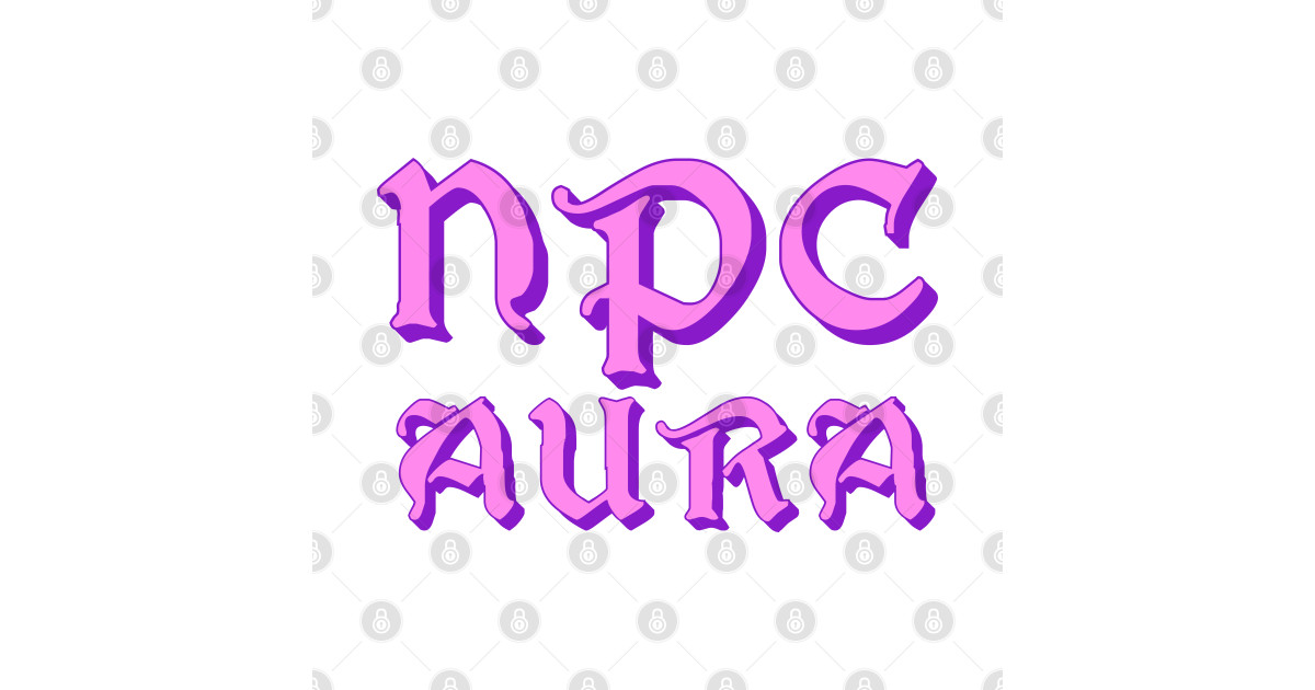 NPC aura in Cute Pink - Npc - T-Shirt | TeePublic