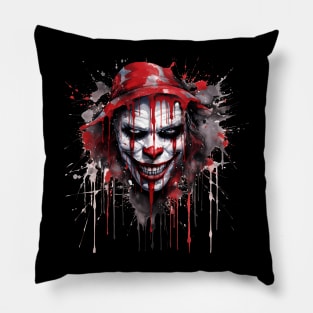 Scary Horror Clown Pillow