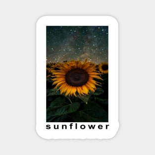 Sunflower lover mask Magnet