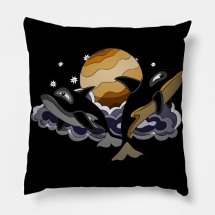 space orcas Pillow