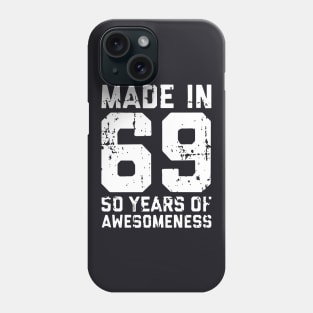 Made In 69 50 Years Of Awesomeness Game Phone Case