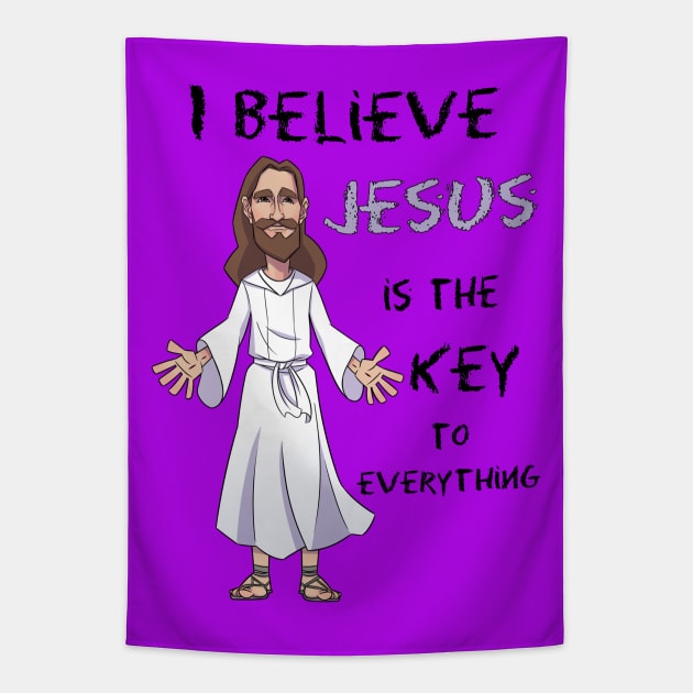 Jesus is the Key Tapestry by WithCharity