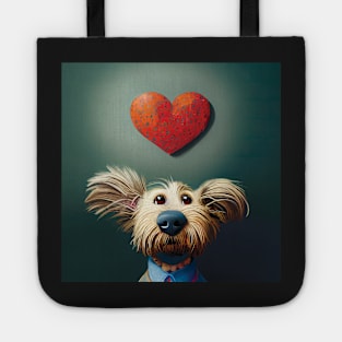 Dog Valentine Tote