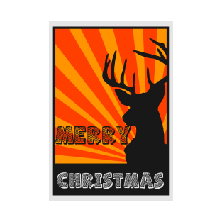 deer vintage, merry christmas T-Shirt