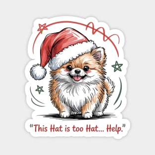 Pomeranian-Christmas-Dogs Magnet