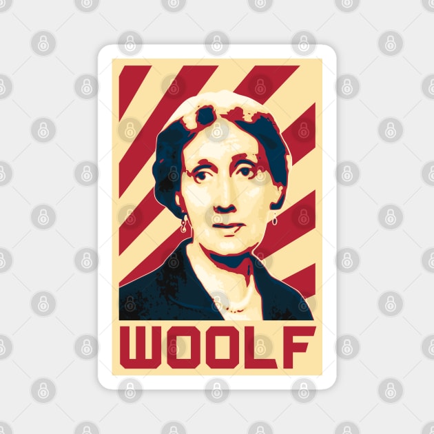 Virginia Woolf Retro Magnet by Nerd_art