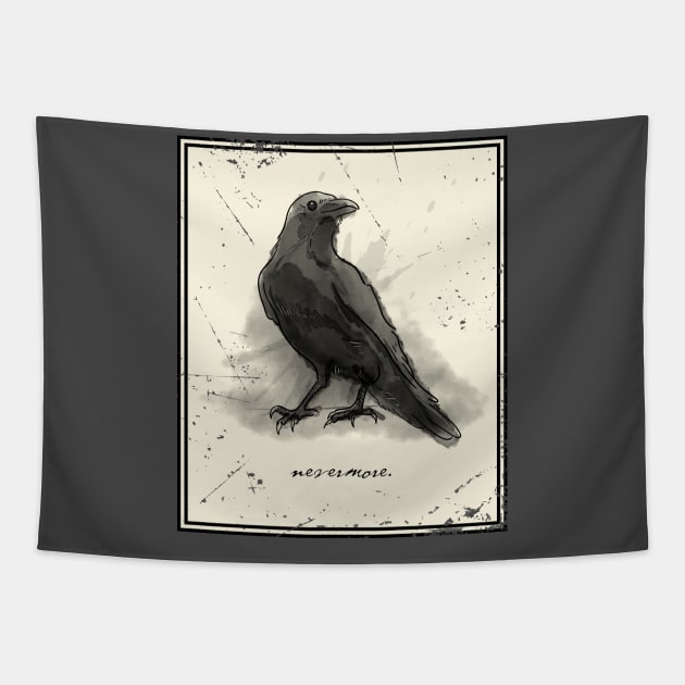 Nevermore Tapestry by PopArtCult