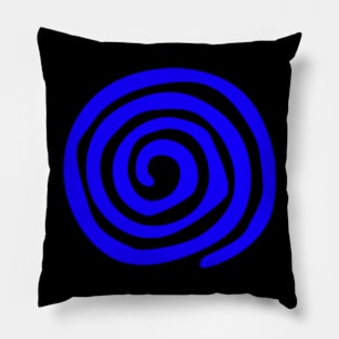 Blue Spriral Pillow