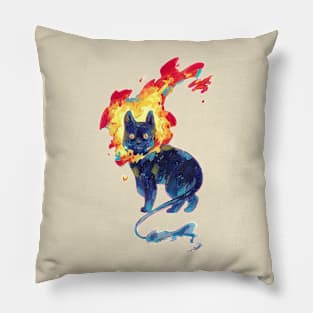 Fire Kitten Pillow