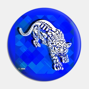 blue jaguar ecopop Pin