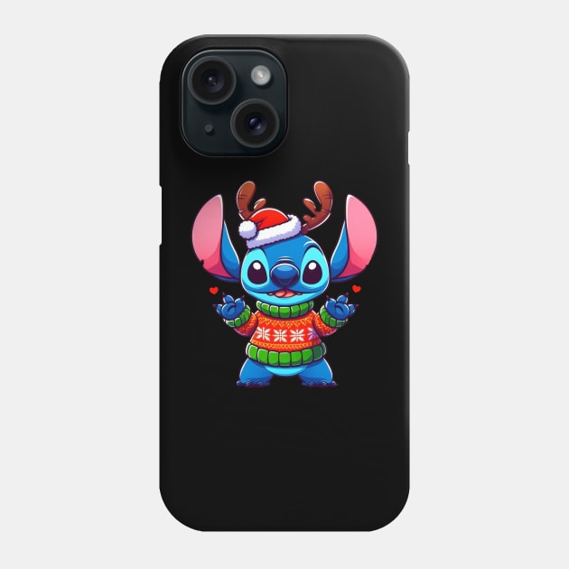 Happy New Year Stitch Phone Case by BukovskyART