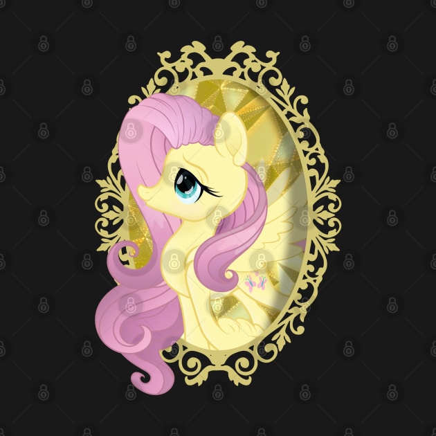 My Little Pony Fluttershy Mirror Frame by SketchedCrow