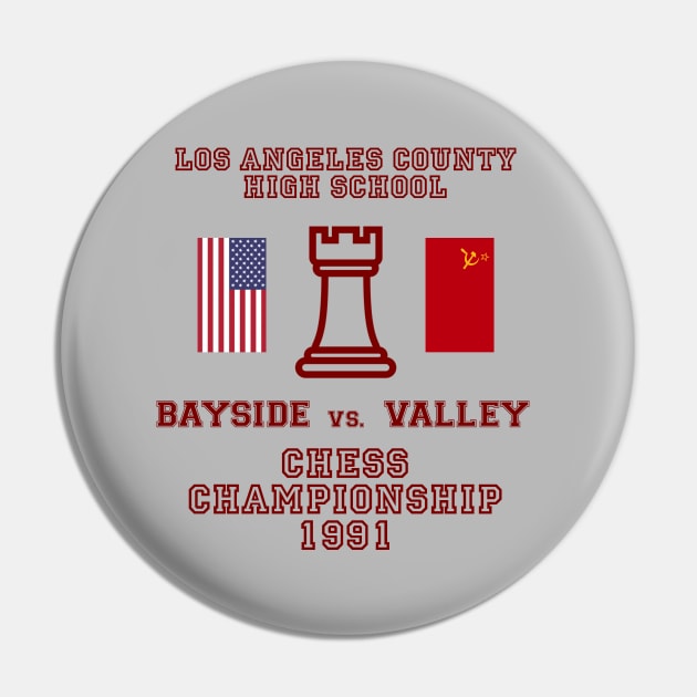 Bayside vs Valley Chess Championship 1991 Pin by EightUnder