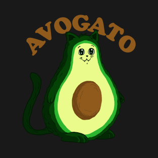 Avogato Cat Lover Cinco De Mayo Gift Cinco De Meow Cat Avocado T-Shirt