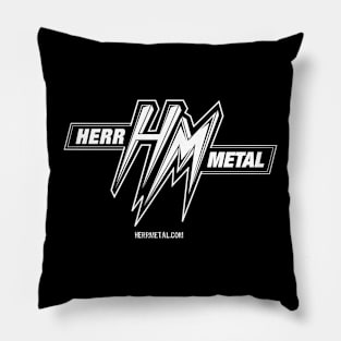 HM B&W Logo w/website Pillow