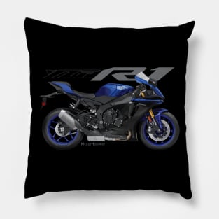 Yamaha R1 19 blue, sl Pillow