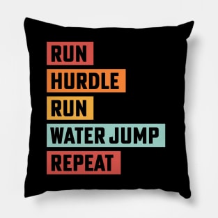 Steeplechase Track and Field Running Track Coach Pillow